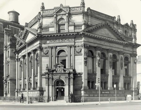 The Ghost of the old Bank of Montreal building